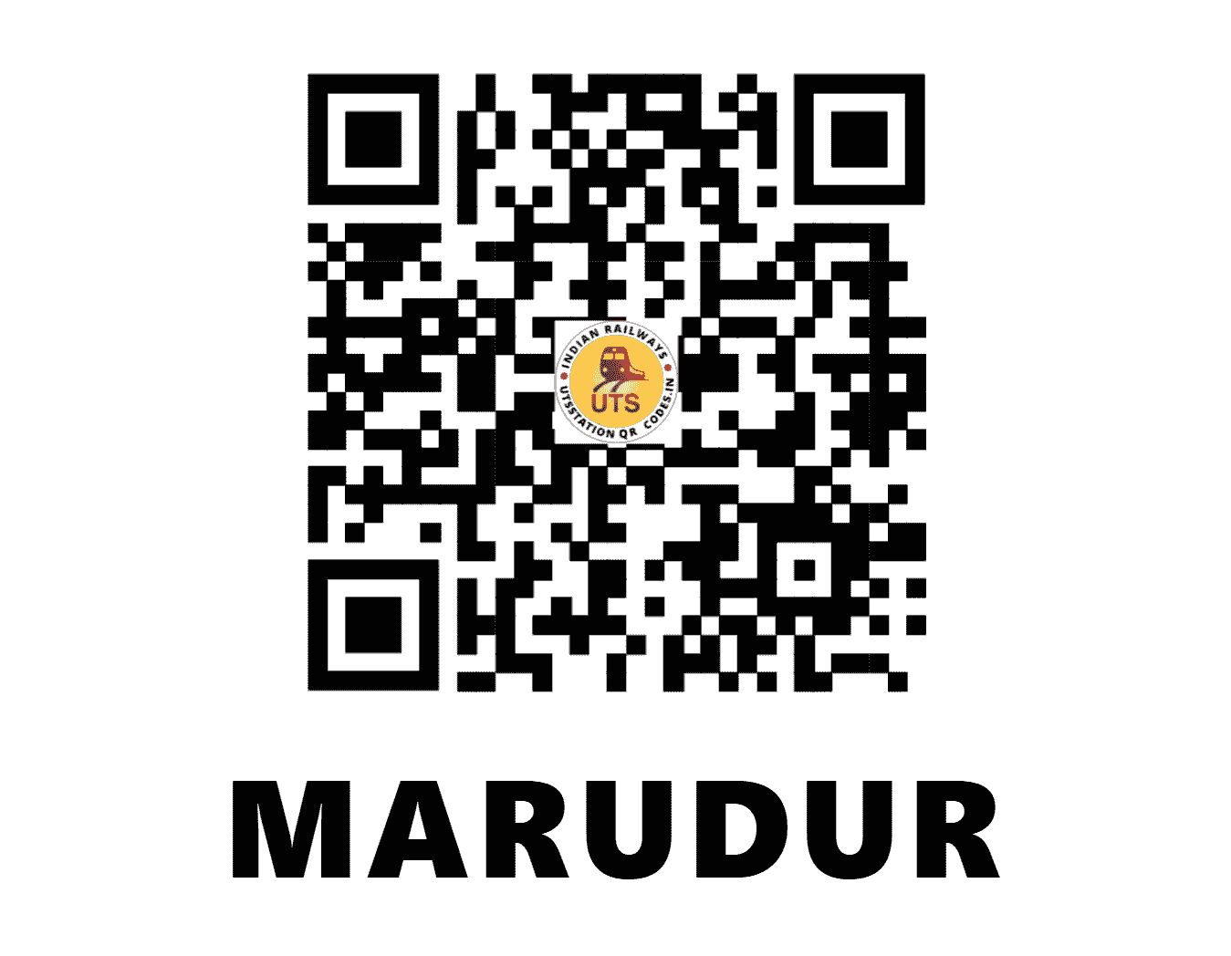 UTS QR Code for MARUDUR - MUQ (SR - TAMIL NADU)